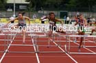 Under-15 girls 75 metres hurdles. Photo: David T. Hewitson/Sports for All Pics